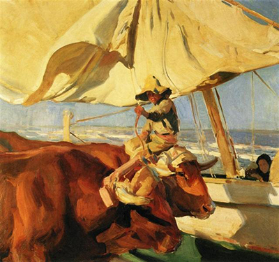 Afternoon Sun, Playa de Valencia Joaquin Sorolla